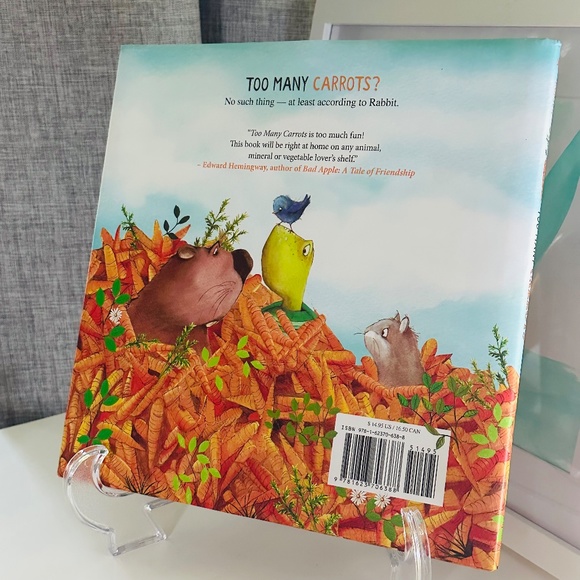 NEW 🥕 Too Many Carrots Katy Hudson Hardcover Children's Picture Book - Picture 5 of 5